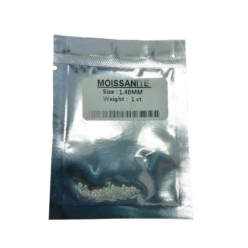 1.4 mm Voľné Moissanite Spolu 1 karát FG Color malej veľkosti Voľné Perličiek Test Pozitívny DIY náramok kruh materiál
