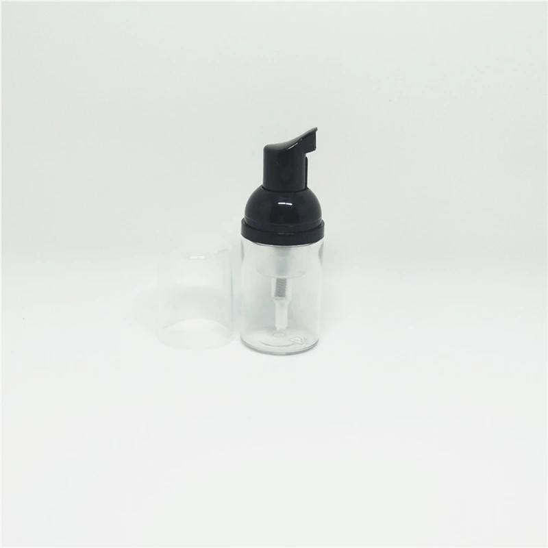 100ps 30ml Facial Cleanser creamTravel Veľkosť Jasné Mydla najlepšie najlacnejšie Pena fľaša s čiernym pena pumpu naplniteľné