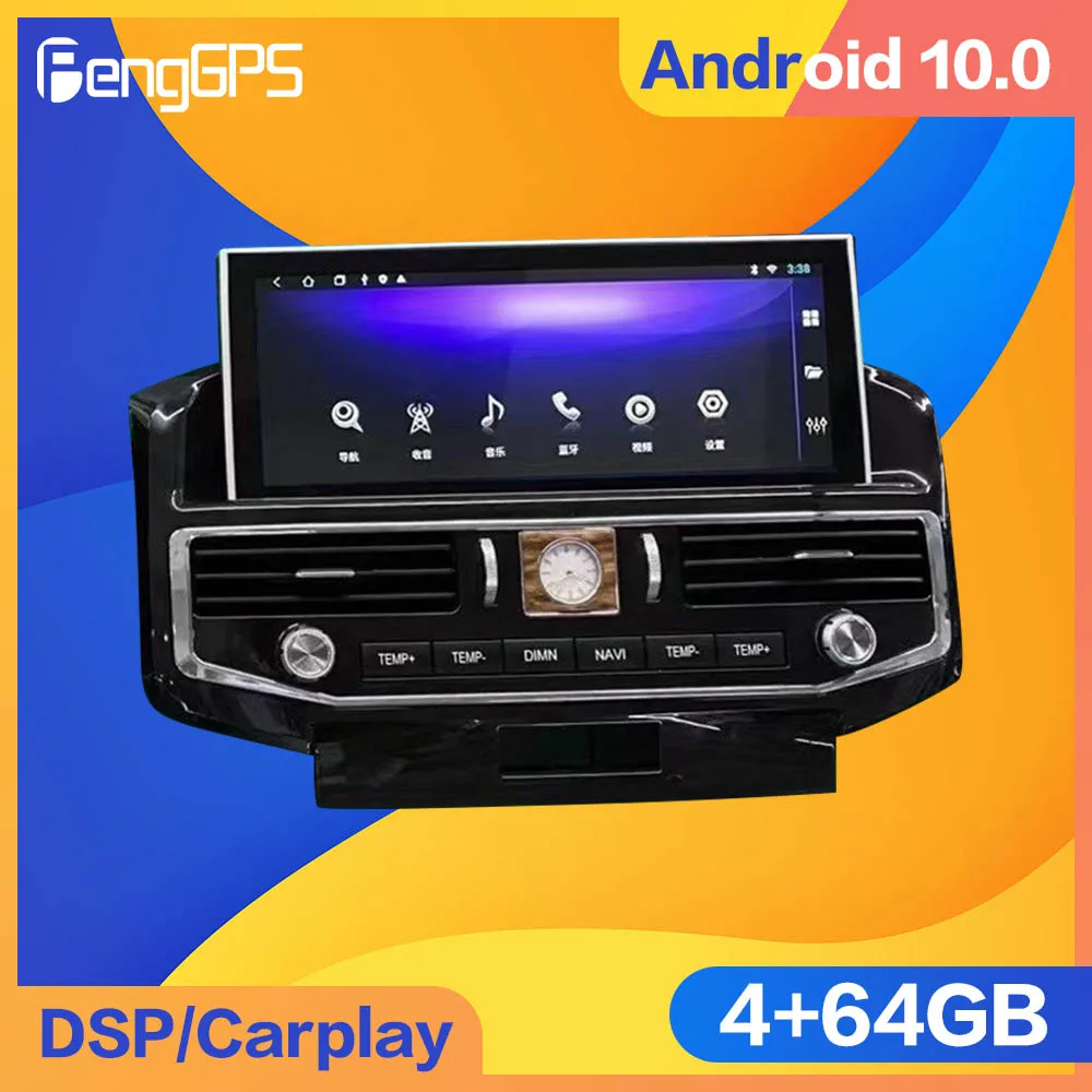 128GB Android10 Pre Toyota Cruiser LC300 2008-2020 Auto DSP GPS Navigácia, Auto Rádio, Stereo Video Multifunkčné CarPlay HeadUnit