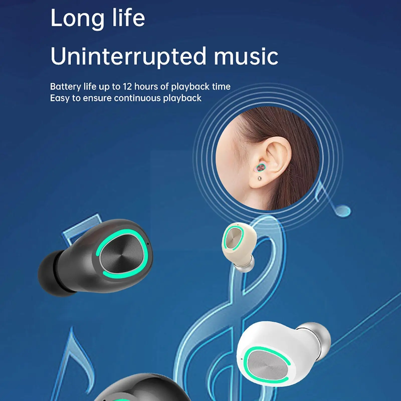 1PCS Osobné Módne Mini Bezdrôtové Bluetooth Slúchadlá Ear Príslušenstvo Bluetooth Slúchadlá Universal Music Single B9D7
