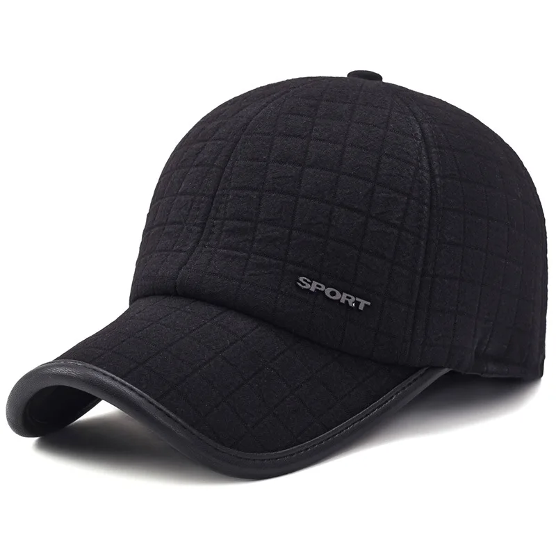 2021 Nová móda jeseň zima mužov šiltovku s chrániče sluchu vonkajšie teplý klobúk nastaviteľné hip hop klobúk Otec klobúk Trucker Spp