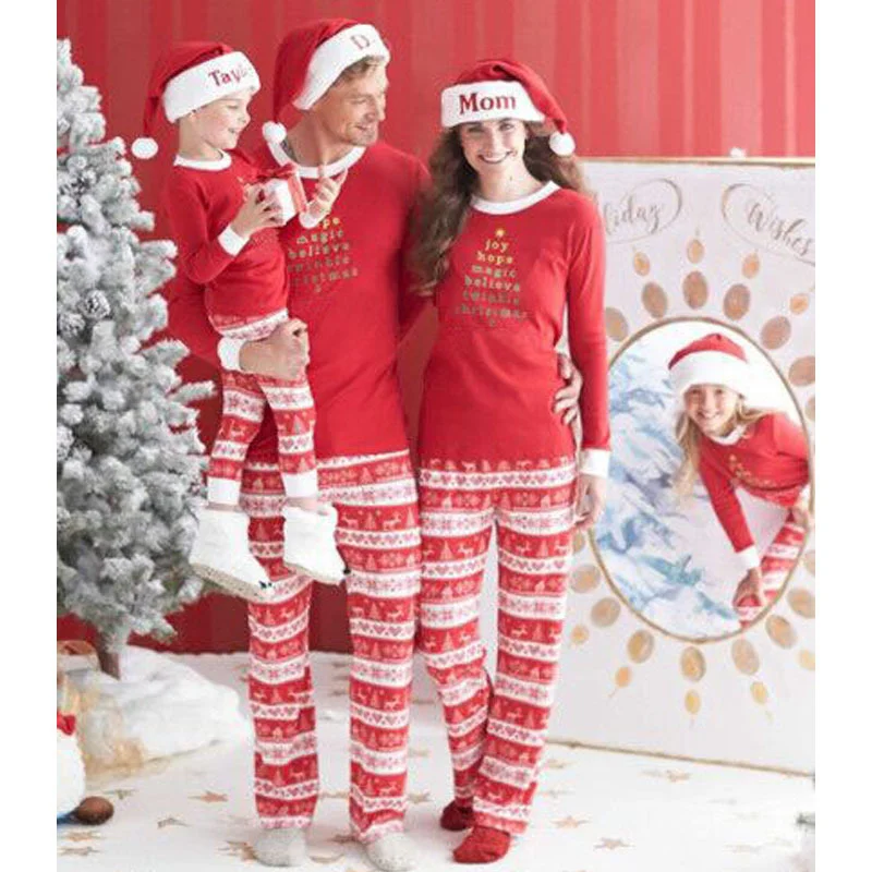 2021 Rodiny Zodpovedajúce Oblečenie Bavlna Rodinu Vianočné Pyžamo Rodiny Vzhľad Vyhovuje Krásne Dieťa Oblečenie Rodiny Zodpovedajúce Oblečenie
