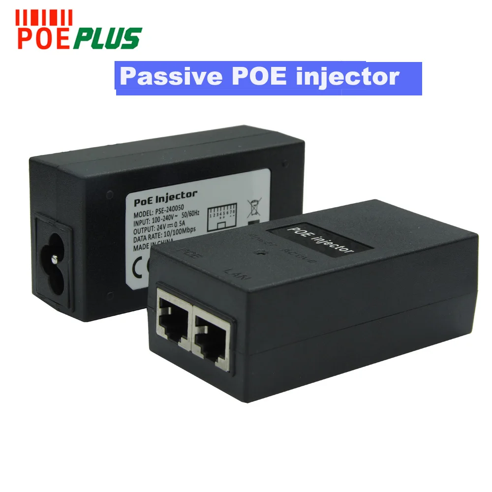 24V 1A pasívne POE injektor adaptér ploche typ 10/100Mbps UBIQUITI kompatibilný adaptér