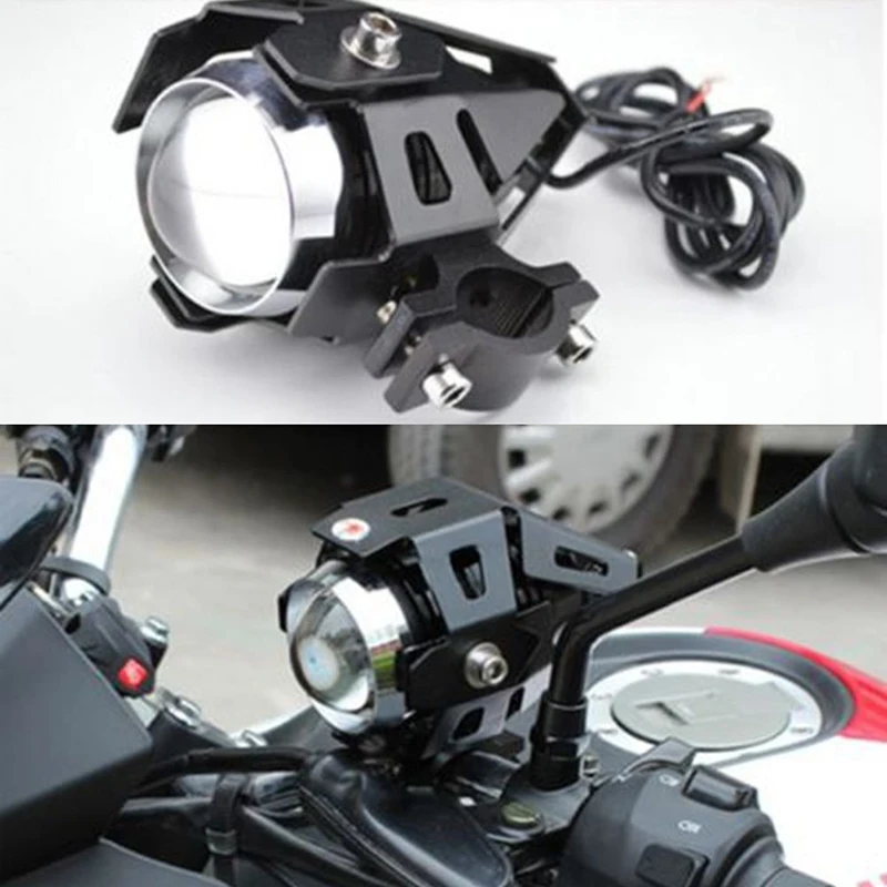 2ks/set Motocykel Motorke U5 LED Svetlometov do Hmly Jazdy Bodové Svetlo Lampy Biele svetlo