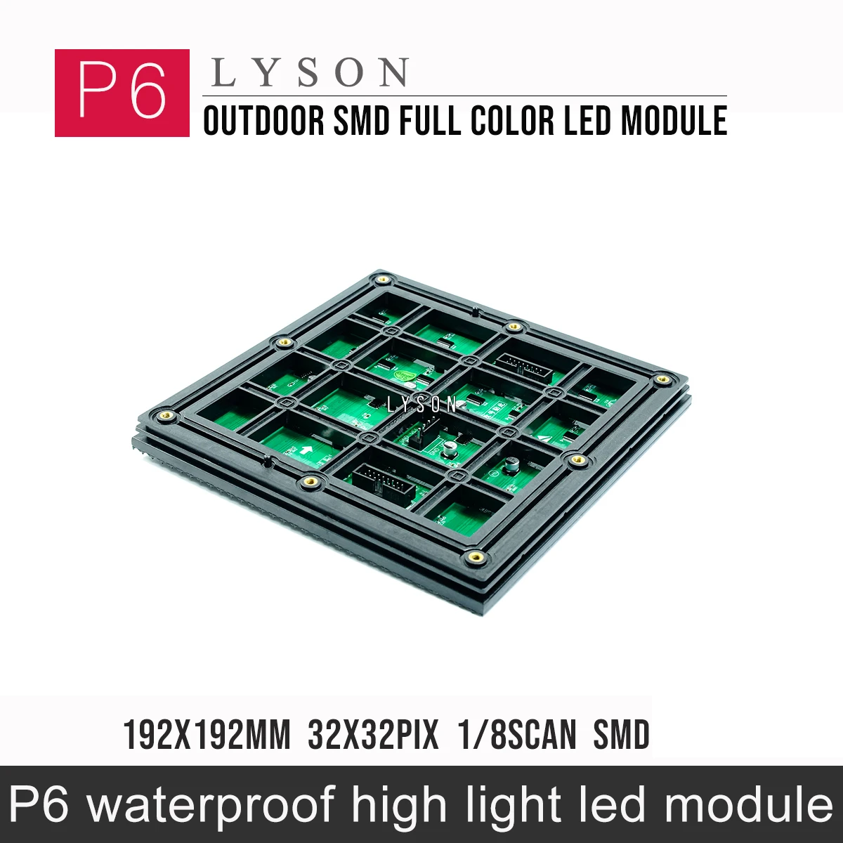 32x32 Pixelov Vonkajší RGB P6 Led Modul Video Steny Vysokej Kvality Sreen Panel