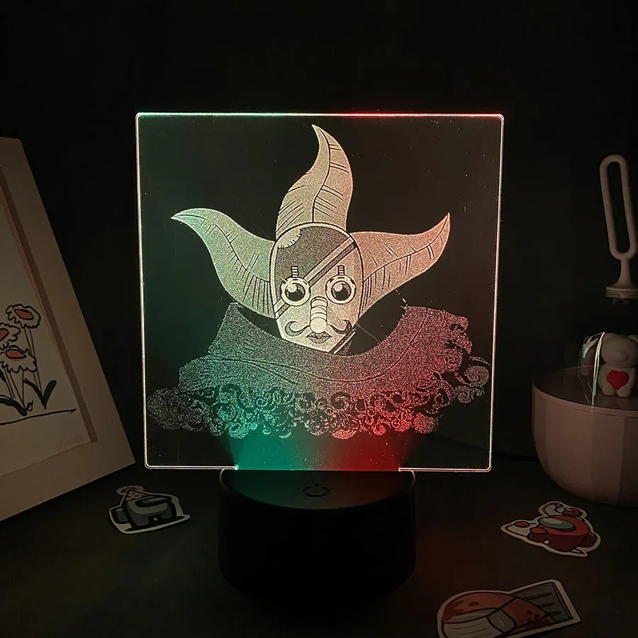 3D LED Anime Dve Tón Lampa Farebné Nočné Svetlo Otaku Spálňa Tabuľka Dekor v Pohode Narodeninám Darčeky Pre Priateľov Manga Obrázok Usopp