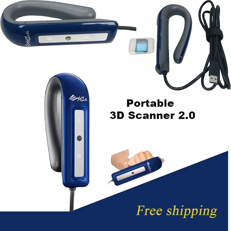 3D Skener s Vysokou Presnosťou Prenosné Ručné 2.0 Verzia USB Spojenie pre Dizajn Remesiel Ľudské Telo Skenovanie 3D Modelovanie Skener