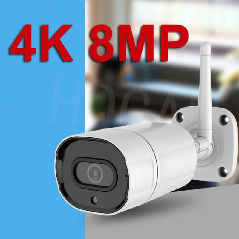 4K POE IP Kamera Wifi Vonkajšie Nepremokavé H. 265 Farebné Nočné Videnie 8.0 MP Video Dohľad Bullet Bezpečnostné CCTV kamerový Systém