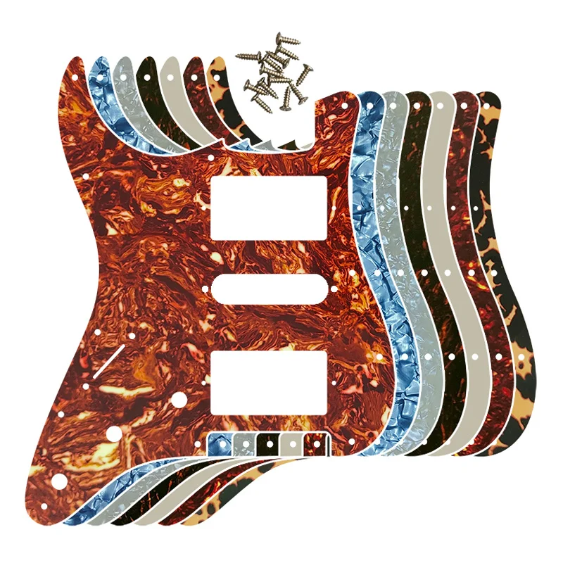 5 ks Gitarové Časti - Vľavo Rúk 72' 11 Otvory pre Skrutky Štandardné Dvoch Humbuckers Jedného St HSH PAF Gitara Pickguard Poškriabaniu Doska