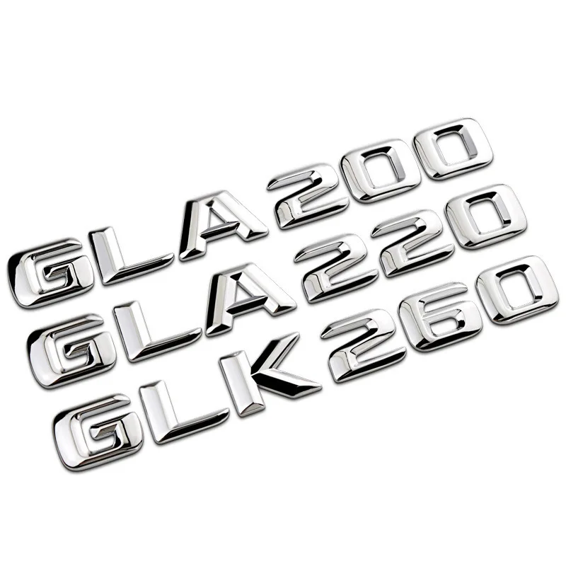 ABS 3D Auto Listy Pre Mercedes Benz GLK GLA 200 220 250 260 300 350 Logo X156 X204 H247 batožinového priestoru Znak, Odznak Nálepky Príslušenstvo