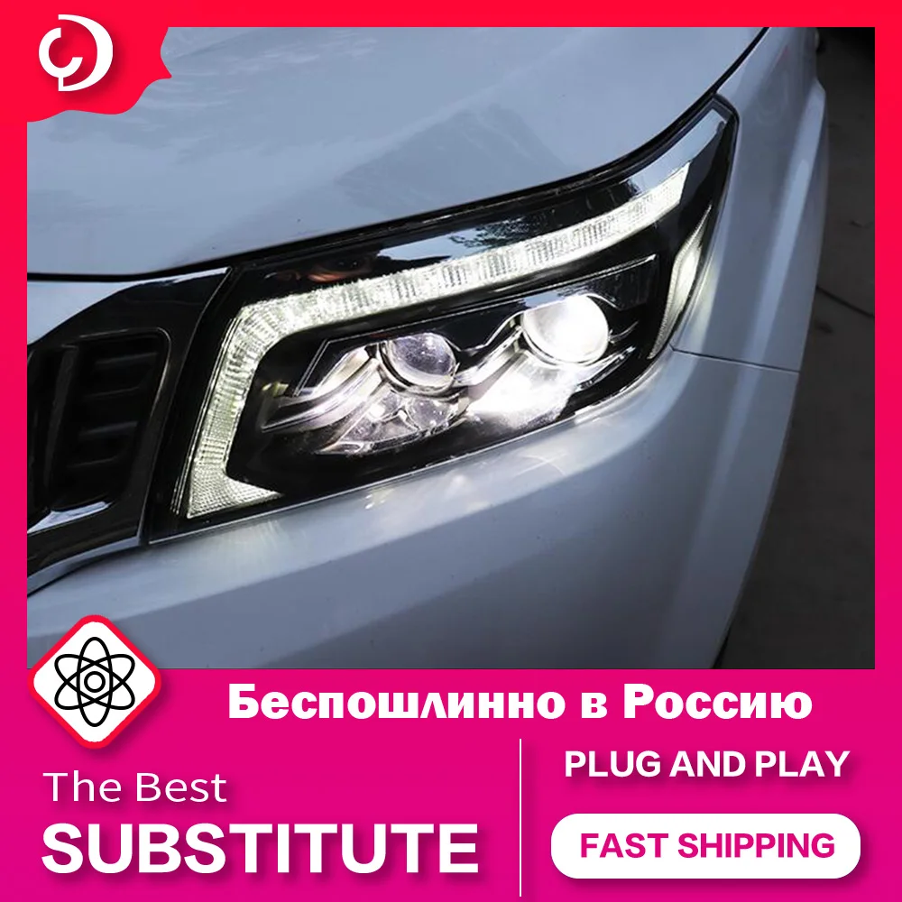 AKD Auto Styling predné Svetlá na Nissan Navara NP300 LED Reflektor 2015-2020 LED Reflektor DRL čelová Lampa Led Projektor Automotive