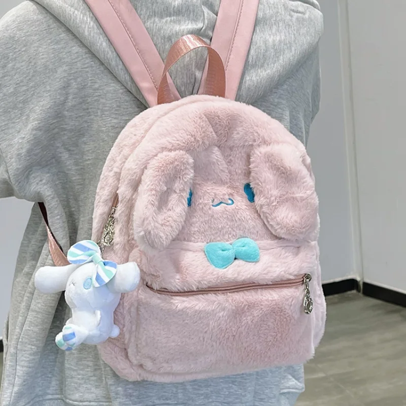 Aktovka školáčka roztomilý plyšový batoh zimné dievča sensen cestovné nakupovanie batoh trúba