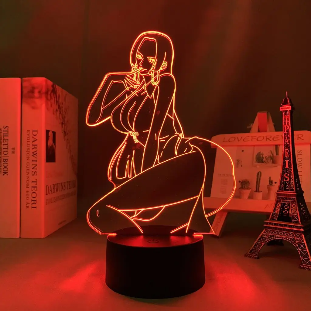 Anime Periférne Jeden Kus Boa Hancock Hand-Made ľahkú Dosku Ploche Dekorácie Spálňa Malá Nočná Lampa Detí Darček