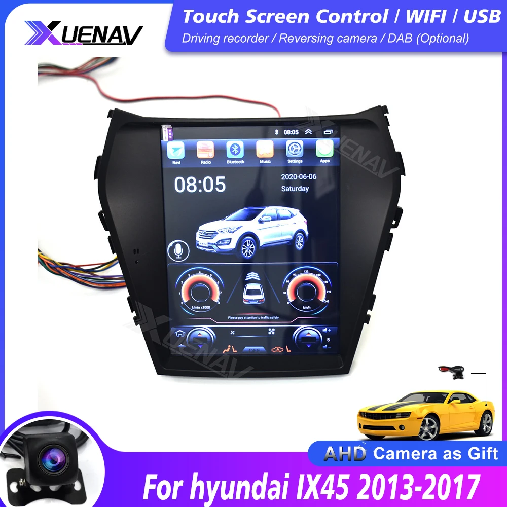 Auto Auto multimediálne rádio prehrávač hyundai IX45 2013 2014 2015 2016 2017 vodičov auto stereo prehrávač android rádio