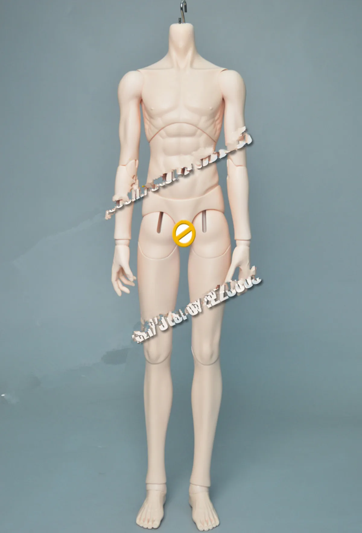 BJD 1/3 BJD svalov Chlapec telo (body len, bez hlavy) s hlavou 65 cm výška