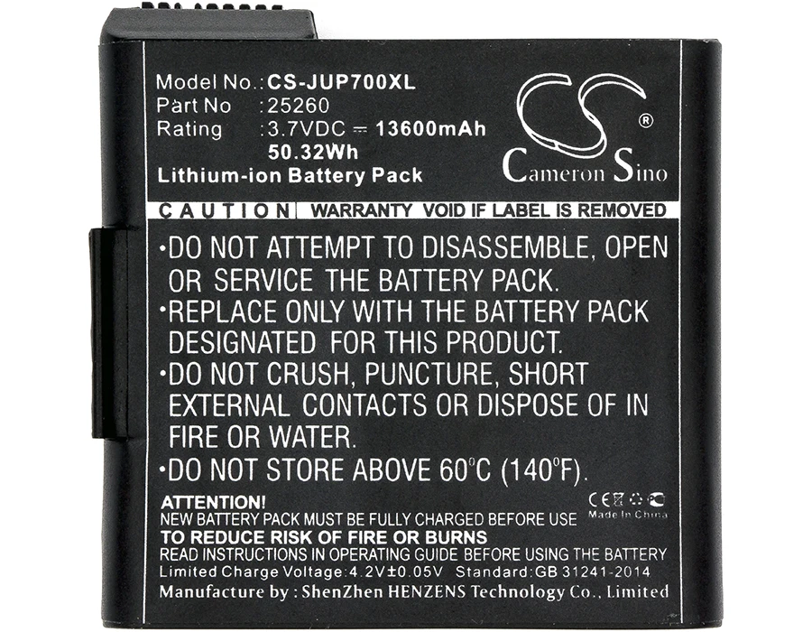 Cameron Čínsko 25260 Batérie pre Borievky Mesa 2 MS2 Sokkia SHC5000 13600mAh / 50.32 Wh