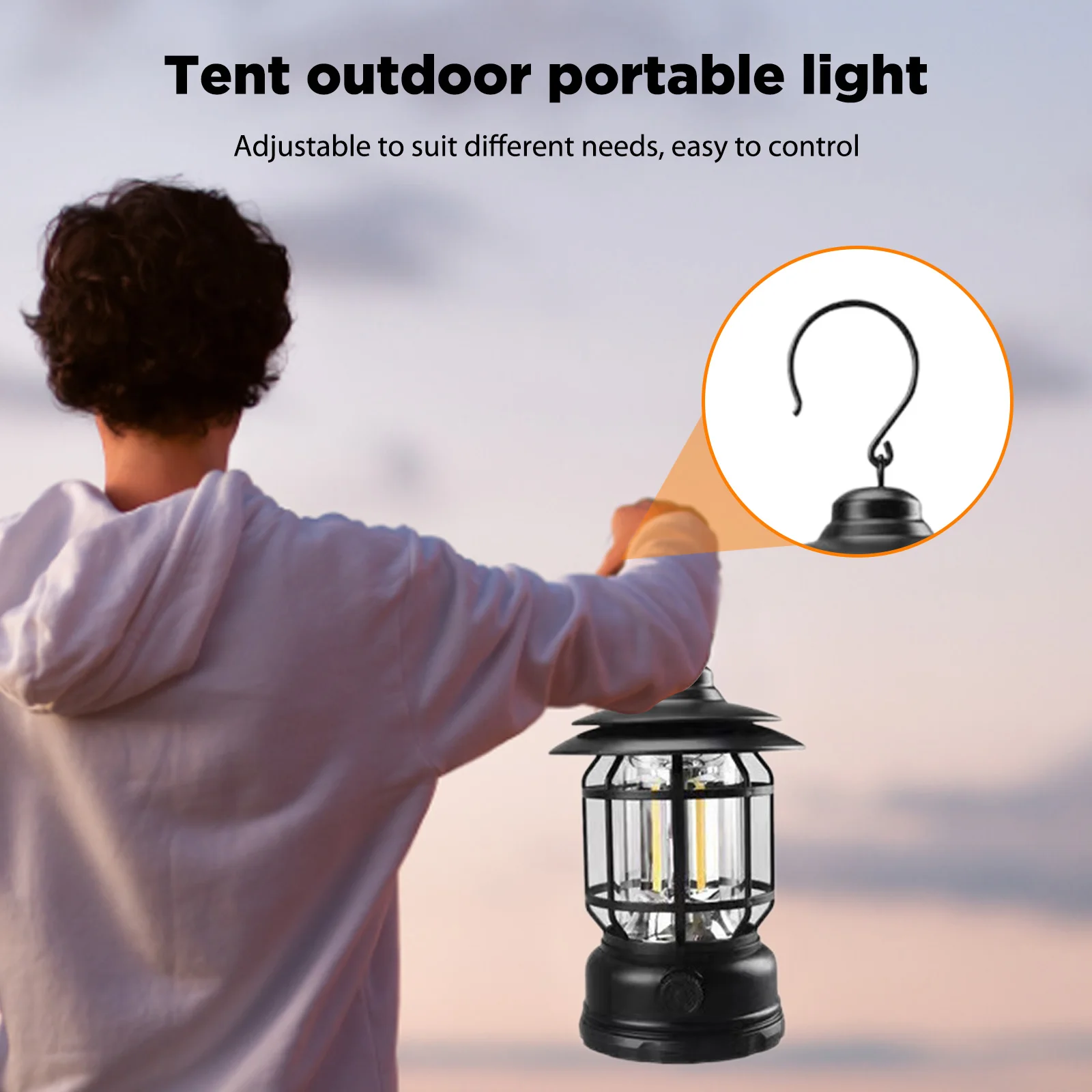 Camping Svetlo 300 Lumenov LED Stan Svetlo USB Nabíjateľné Silný Práce Lampa Bumpproof Turistika Osvetlenie Nástroje pre Domáce