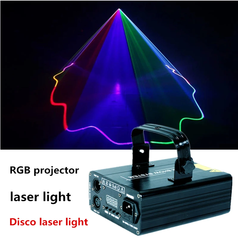 Disco Laserové Svetlo Fáze Svetlá RGB Projektor Fáze Účinok DMX512 Svetlo pre Dj Party Vianočné nočný klub Tanečného parketu Karneval LED