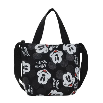 Disney canves dievča messenger taška cartoon mickey mouse taška cez rameno roztomilý mini kabelka mince kabelku