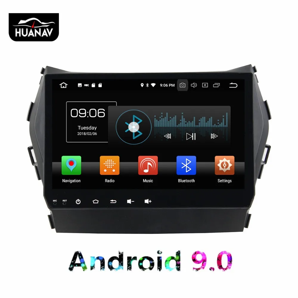 DSP Android 9.0 Auto dvd prehrávač, gps navigáciu pre Hyundai IX45 Santa fe 2013-2016 auto multimediálne rádio headuint obrazovke prehrávača