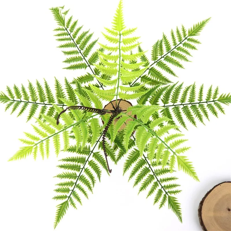 Falošné Rastlín Umelé Bonsai Leaf Cycas Plastové Zelený Kvet Umelej Tráve Domov Záhradné Dekoračné Kvety Falošné Listy Rastlín
