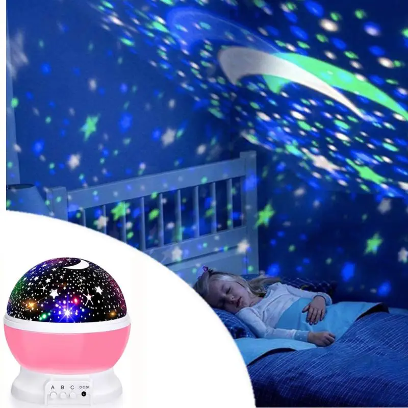 Galaxy Projektorom Hviezdnej Oblohy Rotujúce LED Nočné Svetlo 10 Druhov Účinky Deti Spálňa Star Nočné Osvetlenie luny Deti Darček