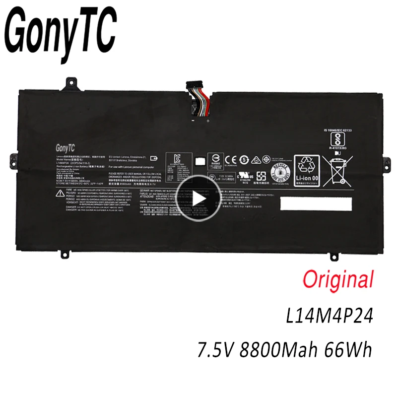GONYTC L14M4P24 Pôvodné Notebook batéria Pre Lenovo YOGA 4 PRO 900 900-13ISK 900-IFI 900-ISE 5B10H43261 L14L4P24