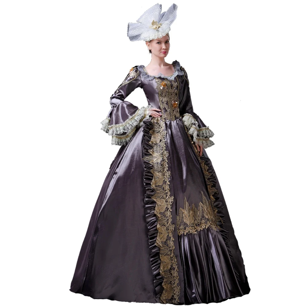 High-end Súd Rokoka Barokový márii Antoinette Loptu Šaty 18. Storočia Renesančný Historického Obdobia Šaty Šaty Viktoriánskej