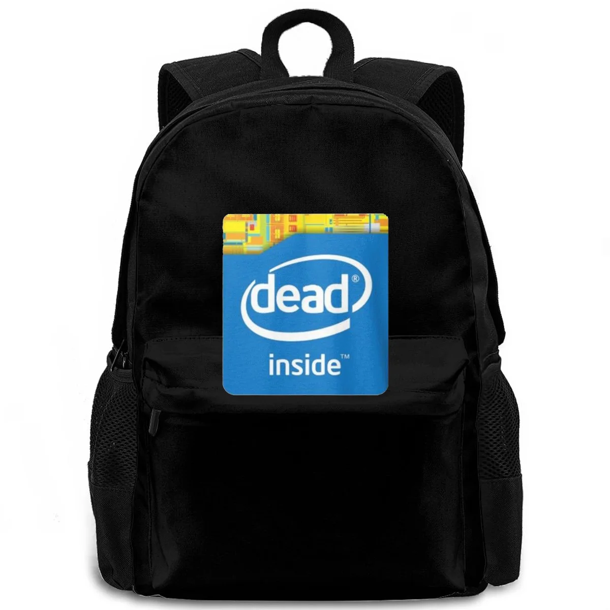 Intel Mŕtvy Vnútri Meme Podpora Voľné ženy muži batoh notebooku cestovanie školy dospelých študentov