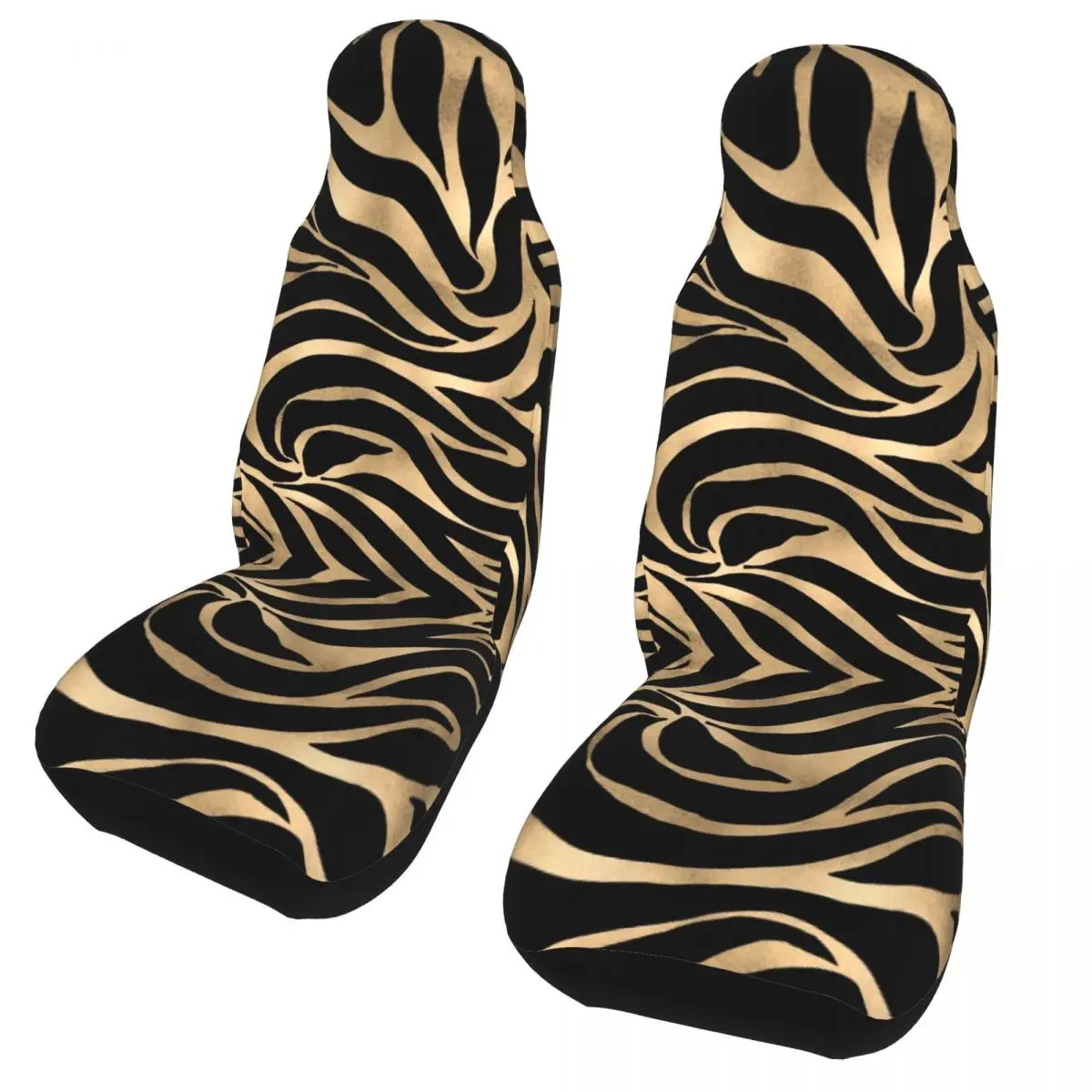 Kovové Zlato Zebra Black Zviera Tlače Univerzálne Autosedačky Kryt Štyri Ročné Obdobia Cestovné Prestieranie Polyester Lov