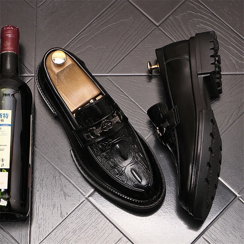 Luxusné Značky Pôvodného Módny 2023 Trend black Mužov Bežné Kožené Topánky pánske Business Kožené Topánky Mokasíny Chaussure Homme