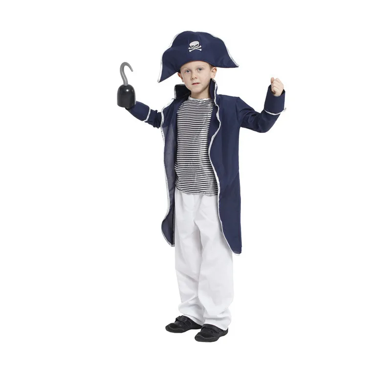 M-XL Halloween Kostýmy pre Deti Disfraces Chlapci Hooker Pirátske Kostýmy Fantasia Deti Napoleon Cosplay Navy hra uniformy