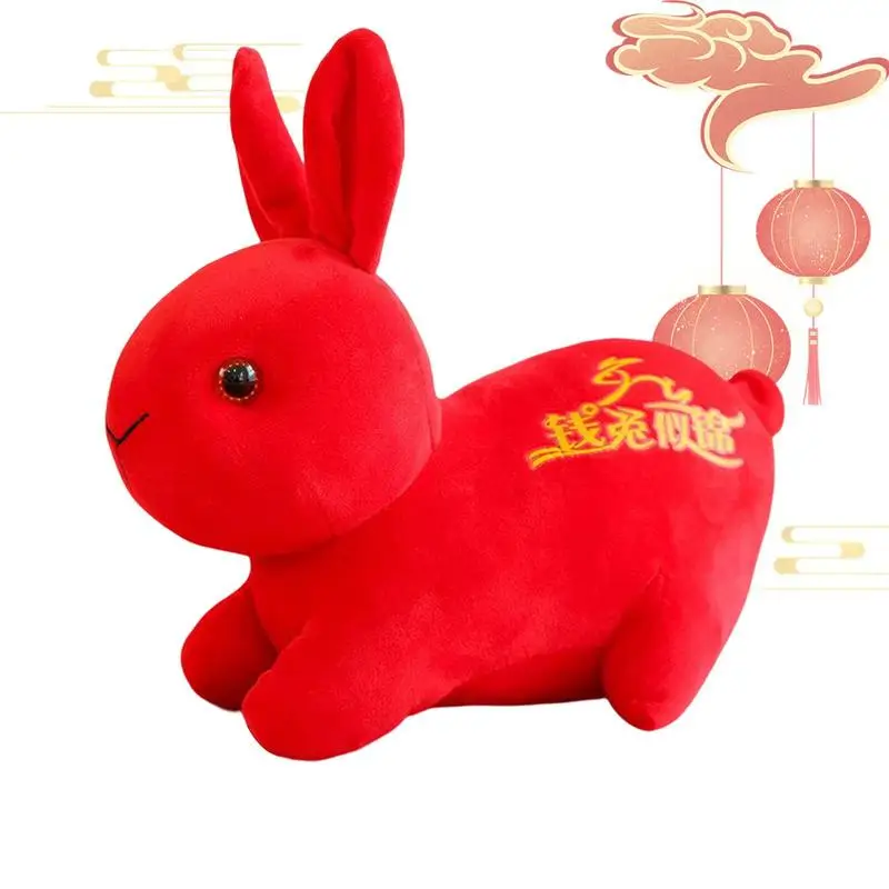 Nový Rok Králik Plyšové Kawaii Klasické Králik Čínsky Nový Rok Bunny Plyšové Hračky Zberateľskú Králik Rok Maskot Ozdoby Na Jar