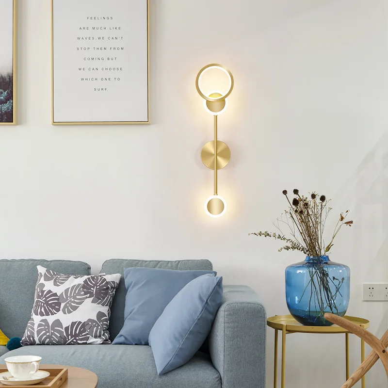 Nástenné svietidlo spálňa nočná lampa moderný minimalistický obývacia izba TV joj nástenné svietidlo tvorivé koridoru osobnosti led osvetlenie