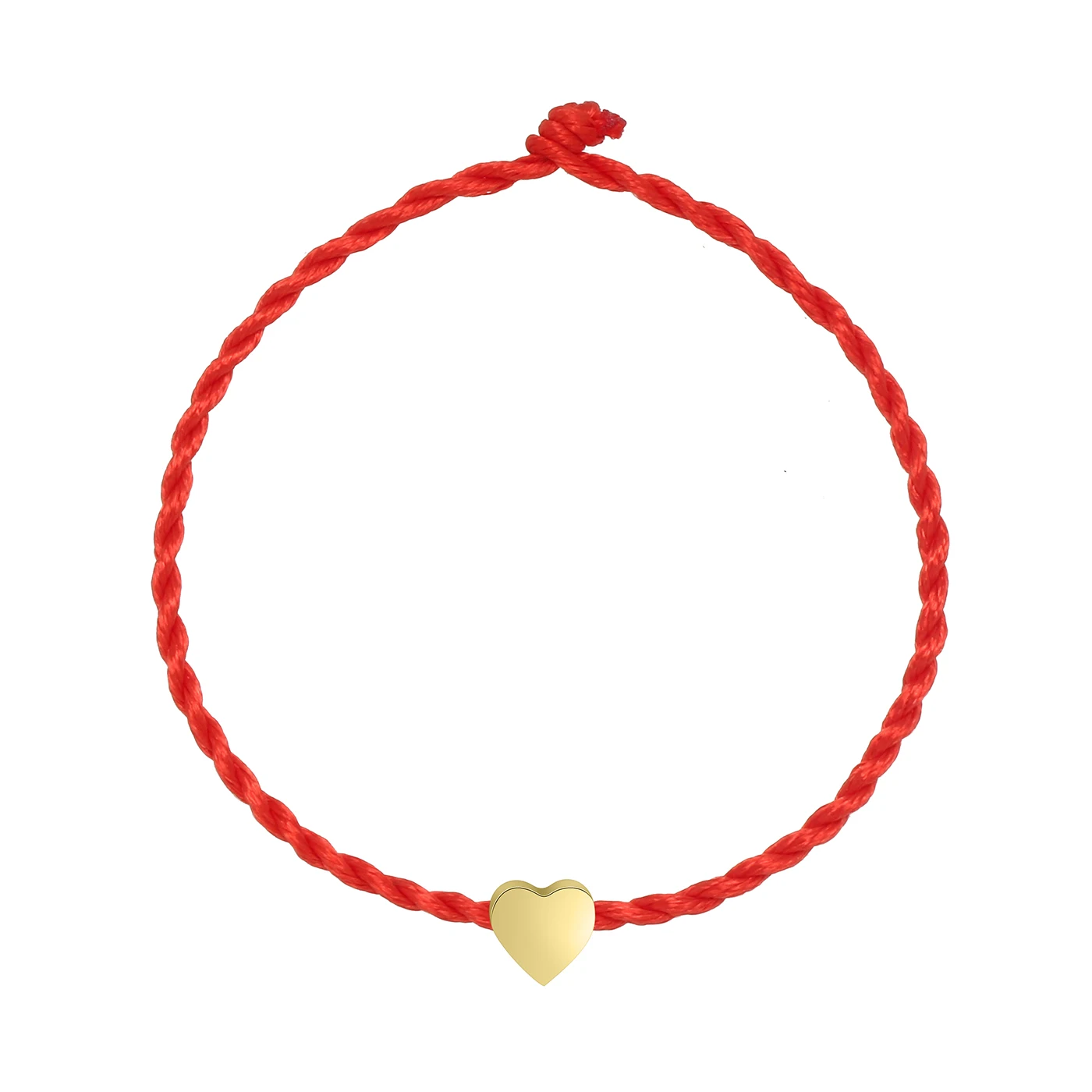 Pozlátené Nerezové Zrkadlo poľský Hladké Láska Srdce Červené String Handmade Náramok Ženy 2022 Nové Módne Lano Šperky Gif