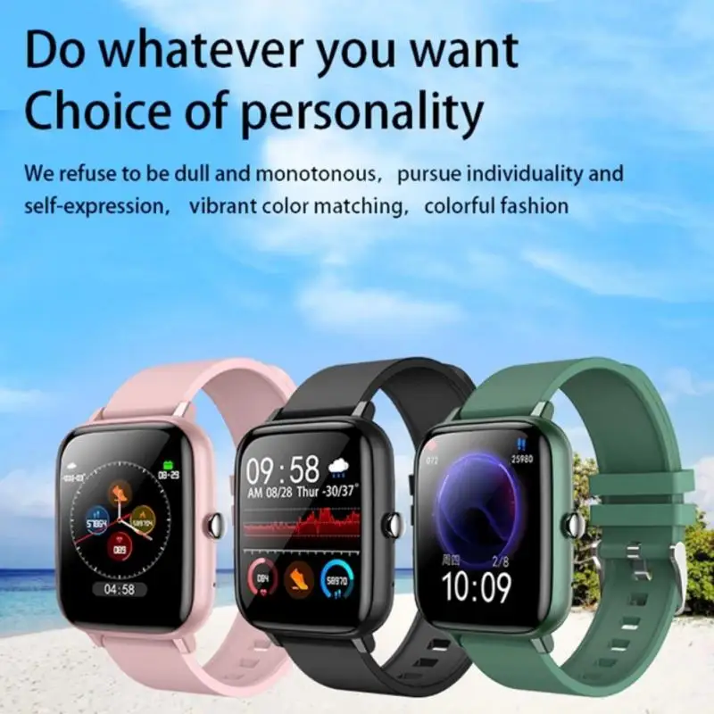 Pre Android IOS Smart Hodiny P6 Smart Hodinky Muži Ženy plne Dotykový Monitor Krvného Tlaku Fitness Šport Tracker Smartwatch