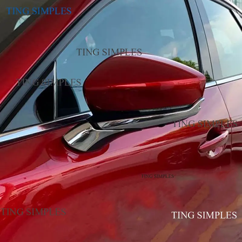 Pre Mazda Cx-30 Cx30 2020 2021 ABS chrómové Doplnky Auto Spätné zrkadlo dekorácie pásy Kryt Trim 2 ks auto styling