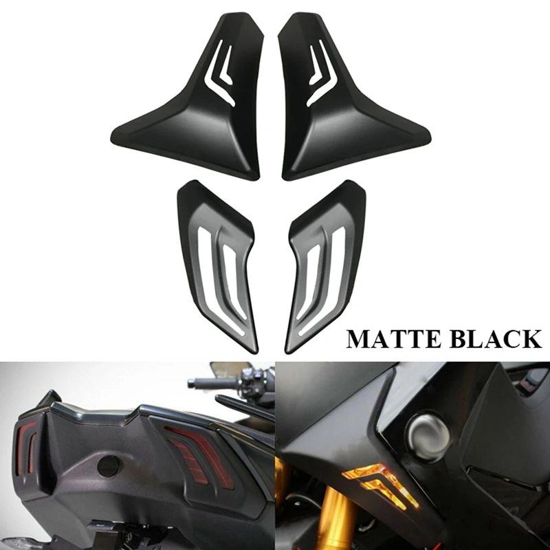 pre Yamaha T-MAX TMAX 530 2017 2018 2019 Zase Signálneho Svetla Kryt Chvost Shell Čiapky Matte Black
