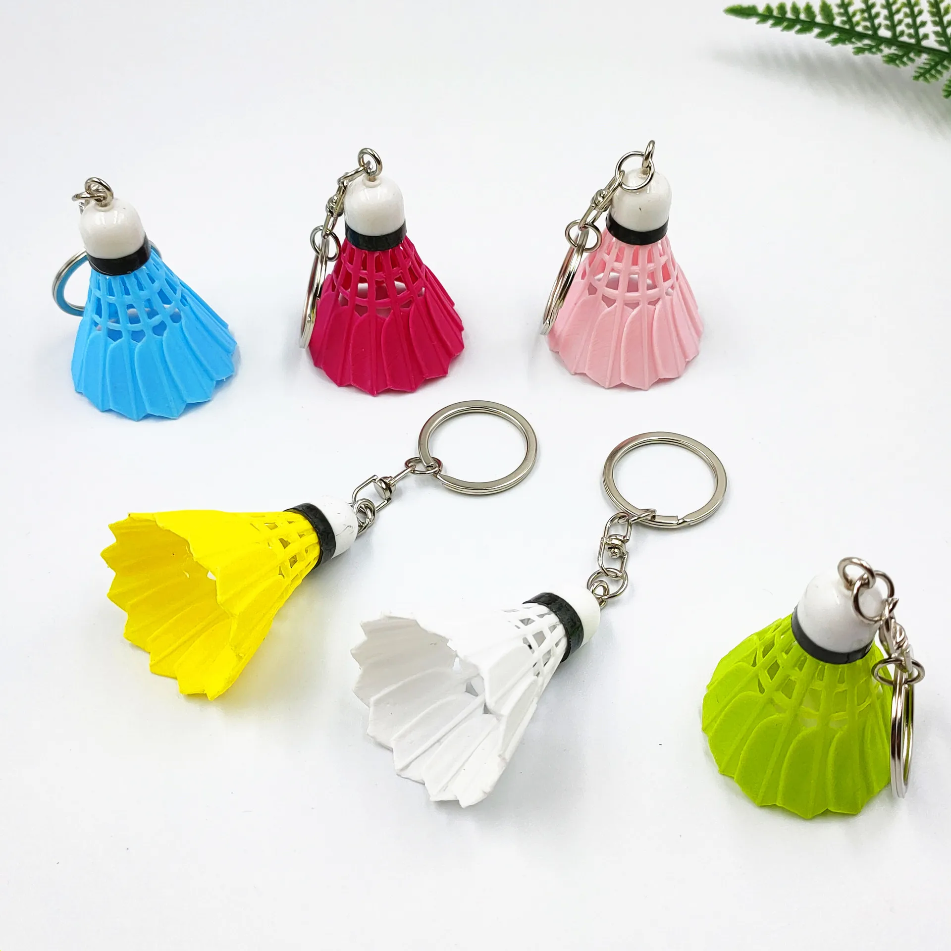 Prívesok 3D keychain mini simulácia badminton raketa športové keychain krúžok auto taška prívesok prívesok DIY šperky