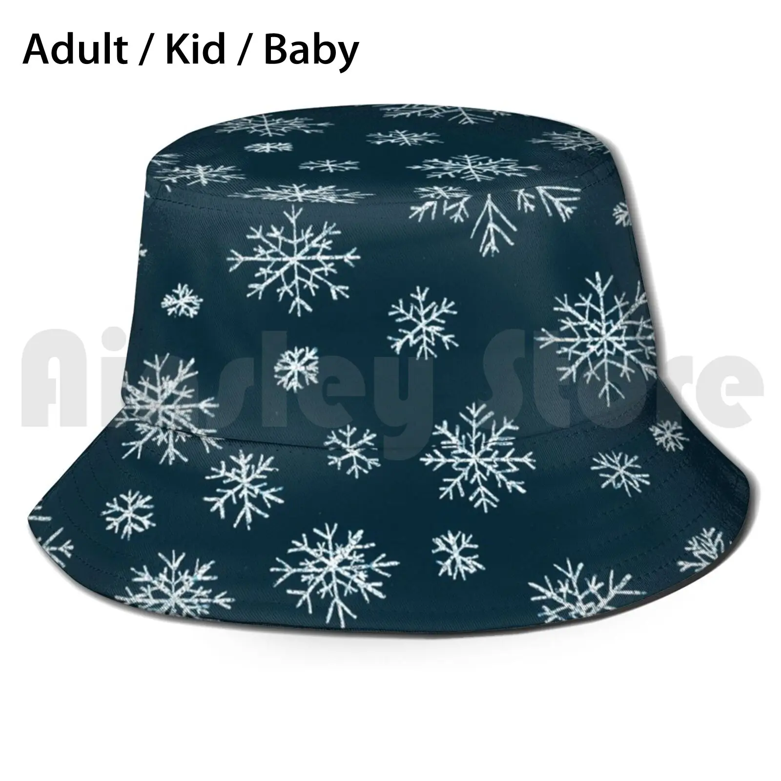 Psychedelický Modré Vianoce Trippy dekoráciami Karen - Anne Geddes Vedierko Hat Dospelá dieťa dieťa Pláž, Slnko Klobúky Snow Flake