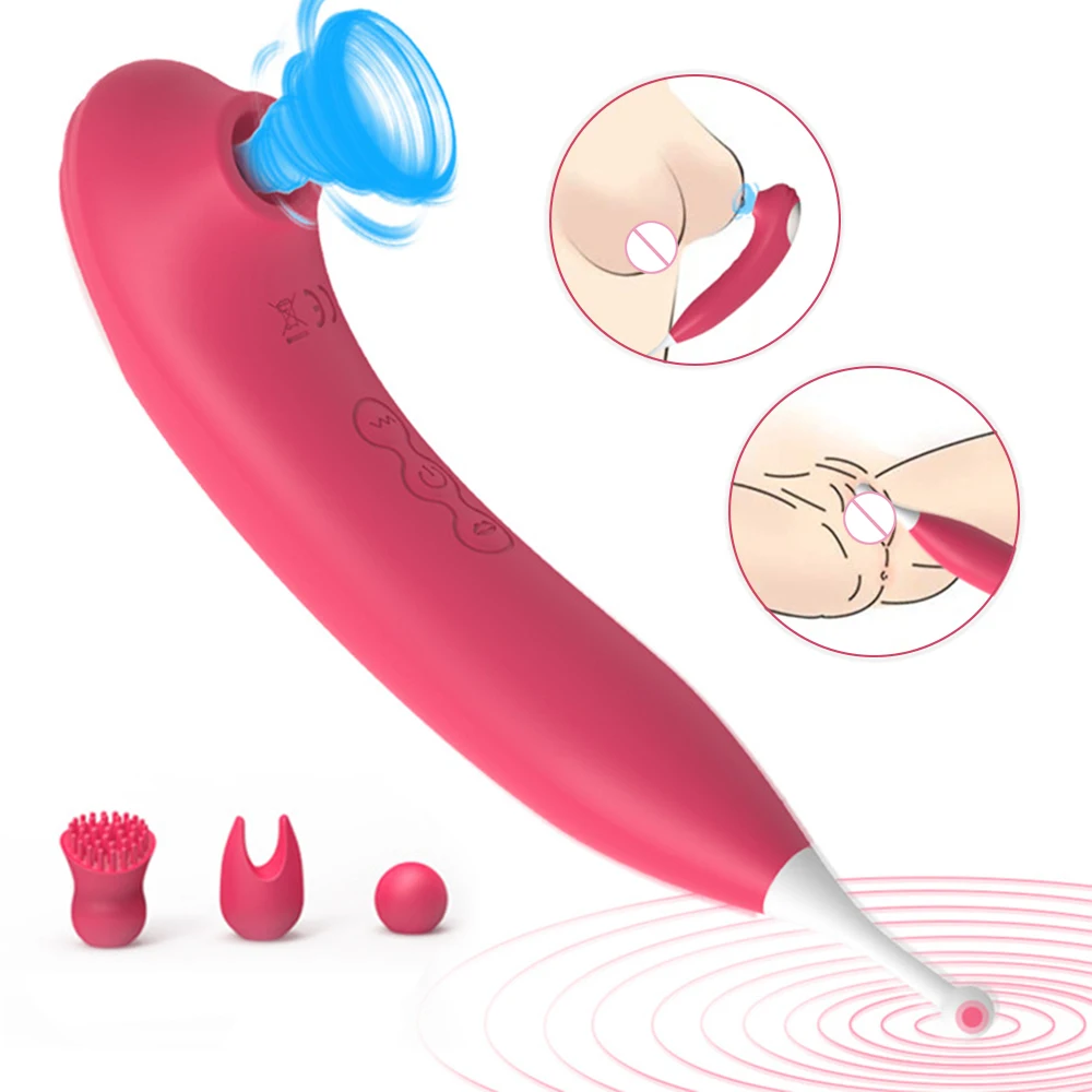 Sania Vibrátor Bradavky, Klitoris Bulík 4-v-1 G-spot Vibrátor Sexuálne Hračky pre Ženy Stimulácia Klitorisu Ústne Lízanie Ženský Orgazmus