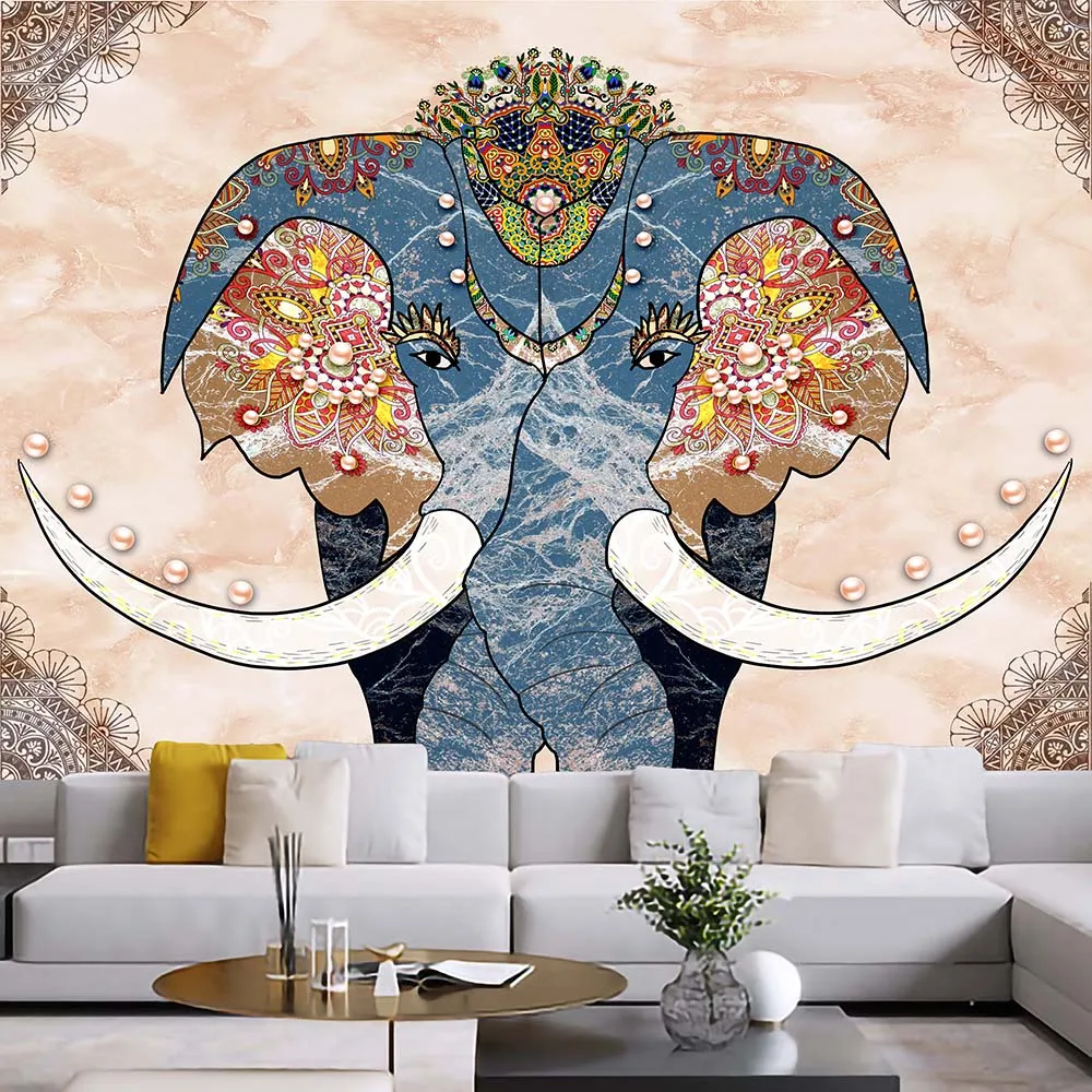 Slon gobelín kawaii izba dekor Stene Visí Domova estetické izba dekor Čiar Gobelín