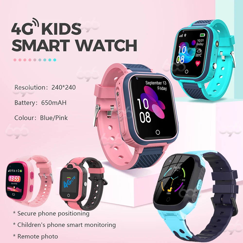 Smart Hodinky Deti 4G Nepremokavé Sledovať HD Voice Fotoaparát Smartwatch SOS Pre Deti GPS Poloha pre Študentov Chlapec Dievča Hodinky