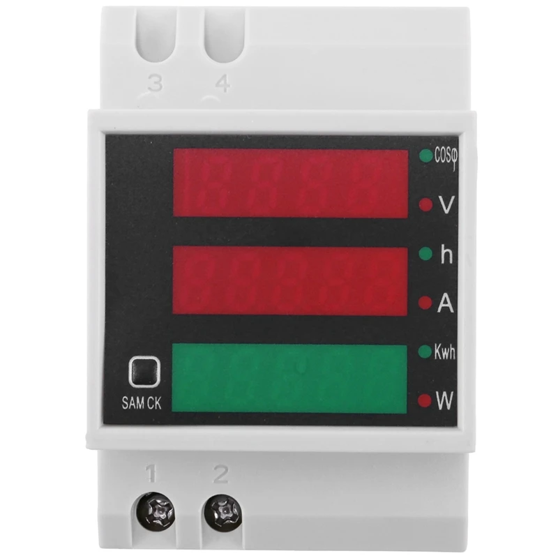 Spot Tovaru AC 200-450V Power Meter DIN lištu Typ Digitálny Displej Ammeter Voltmeter