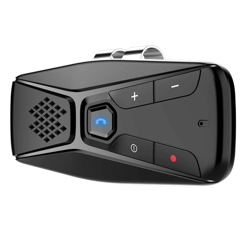T823 Auto Bluetooth 5.0 MP3 Prehrávač Hudby Slnečná Clona Viacbodové Reproduktor Handsfree Telefónny Adaptér, Inteligentné Noise Reduction