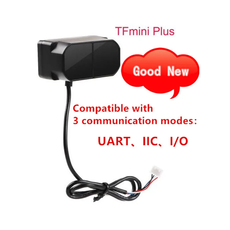 TFmini Plus LiDAR Modul IP65 Micro jediný bod TOF krátke vzdialenosti snímač je kompatibilný s oboma UART IIC I/O