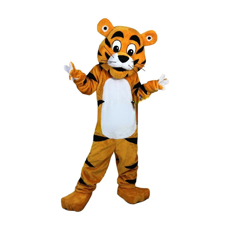 Tiger Maskot Fursuit Kostýmy Cartoon Vlastný Maskot Chôdza Fáze Výkonu Kostým Bábkové Zvierat Kostým