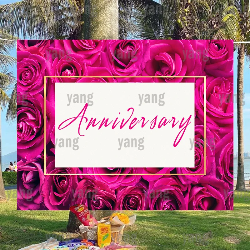 Umelé Krásne Rad Ruže Kvet Stenu Valentína, Výročie Svadby, Vonkajšie Strany Pozadie Pozadia Dekorácie