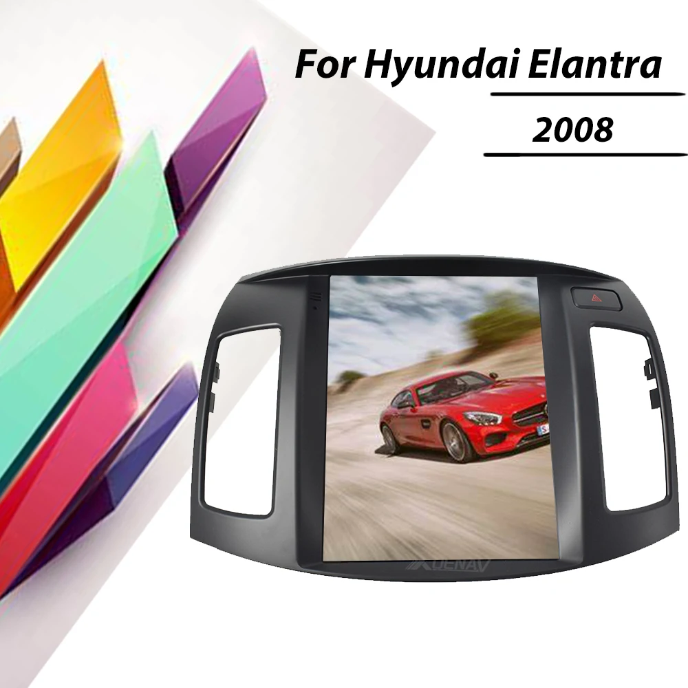 Vertikálne HD Displej Carplay Na Hyundai Elantra 2008 autorádio DVD Prehrávač, GPS Multimediálne Navigáciu Vedúci Jednotky