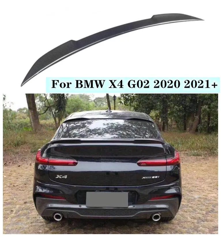 Vysoko Kvalitných Uhlíkových Vlákien Zadný Kufor Pery Spojler Krídlo Rozdeľovača sa Hodí Pre BMW X4 G02 2019 2020 2021 2022+